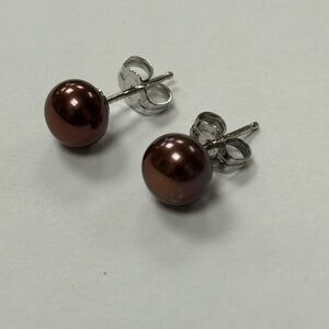 7mm pearls sterling silver